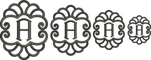 Elegant Scallop Monogram