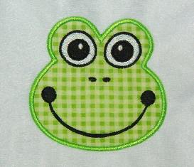 FROG Face Applique Design