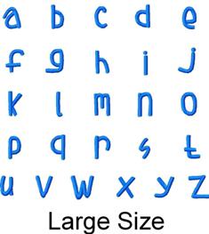 FREE Large Size Lower Case Font for Stacked Names