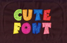 Cute Applique Font - 4 SIZES!