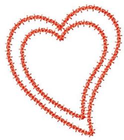 FREE - Deco Heart Applique Frame 3 Sizes
