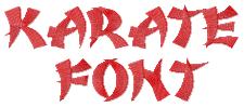 Karate Font - 2 Styles