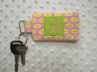 Quilted Monogram Pocket Key Chain