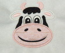 COW Face Applique Design