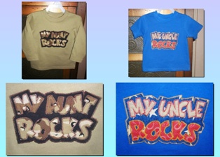 Exclusive MY AUNT-UNCLE ROCKS PAIR Double Applique - 5 sizes!