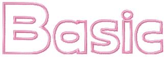 Basic Applique Font - 4 Sizes!