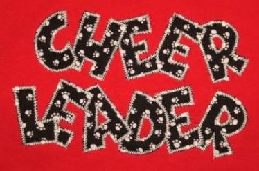 Exclusive CHEER LEADER Double Applique - 5 sizes!