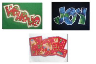 Exclusive Christmas Double Appliques - 5 sizes!