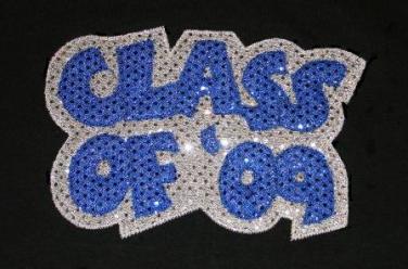 Exclusive Class of '09 Double Applique-5 Sizes