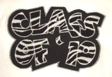 Exclusive Class of '10 Double Applique-5 Sizes