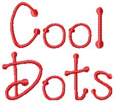 Cool Dots Font - 5 SIZES!