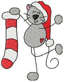 Christmas Stick Kitties