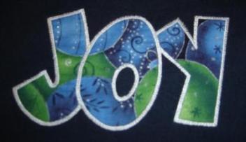 Exclusive JOY Double Applique - 5 sizes!