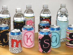 Wrap It Up - Quilted Monogram Can - Bottle Koozie Wraps