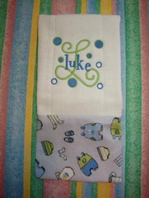 Banded Burp Cloth Tutorial