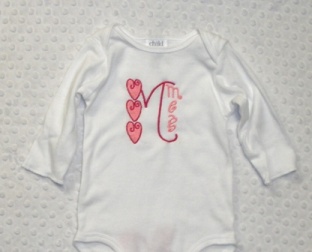 Exclusive Triple Hearts Monogram Font - 3 SIZES