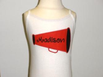 Cheerleader Megaphone Applique