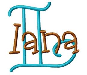 Applique Monogram Font