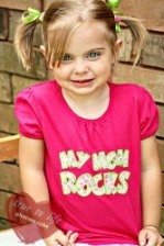Exclusive MY MOM ROCKS Double Applique - 5 sizes!