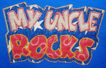 Exclusive MY UNCLE ROCKS Double Applique - 5 sizes!