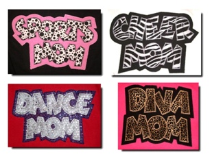 Exclusive SPORTS, DIVA, CHEER & DANCE MOM Appliques-5 Sizes