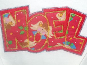 Exclusive NOEL Double Applique - 5 sizes!