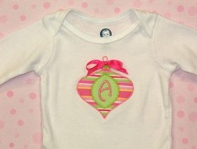 Christmas Ornament Monogram Set+ Gift Tag!