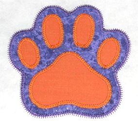 FREE Paw Print Double Applique Design
