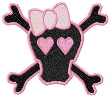 Pink Skulls - Goth~Teen - 3 Sizes