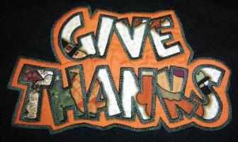Exclusive GIVE THANKS Double Applique - 5 sizes!