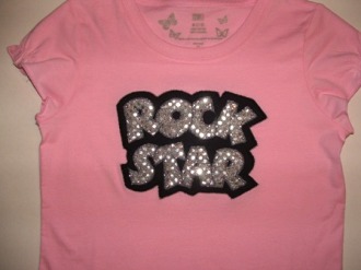 Exclusive Rock Star Double Applique-5 Sizes