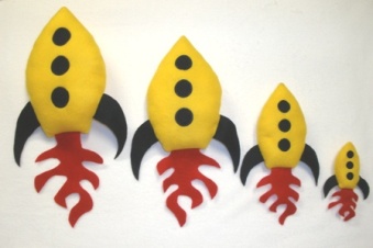 Rocketship Stuffy-4 Sizes-Quick and EASY!