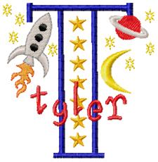 Rocketship - Monogram Font 26