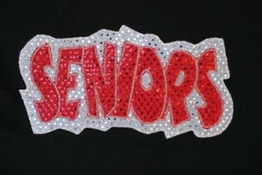 Exclusive Seniors Double Applique-5 Sizes