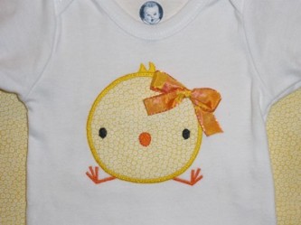 Silly Easter Chick Applique