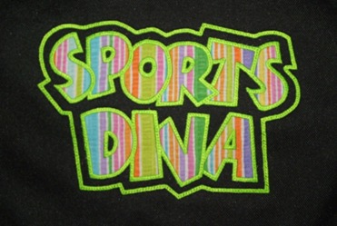 Exclusive SPORTS DIVA Double Applique-5 Sizes