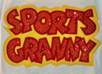 Exclusive SPORTS GRANNY Applique-5 Sizes