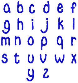 Stack Name Lower Case Font 5 (Shannon Font) - 2 sizes