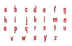 Stack Name Lower Case Font 10 - 3 sizes