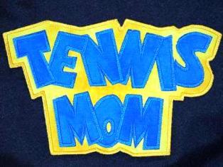Exclusive TENNIS MOM Double Applique - 5 sizes!