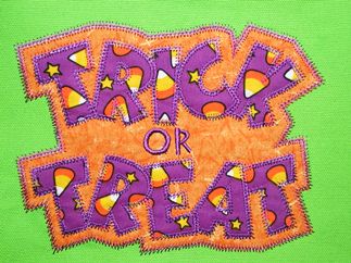 Exclusive TRICK OR TREAT Double Applique - 5 sizes!