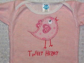 Exclusive Tweet Heart Applique