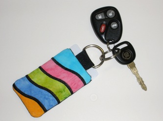 Pieced Wave Keychain with pocket