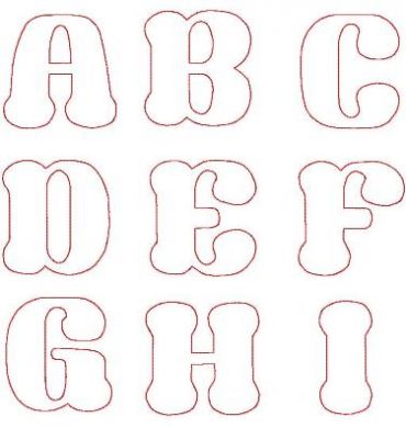 Rounder Reverse Applique Font