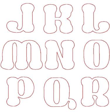 Rounder Reverse Applique Font